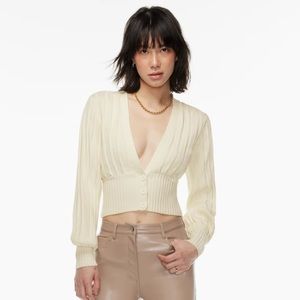 Aritzia Wilfred plunge front cardigan